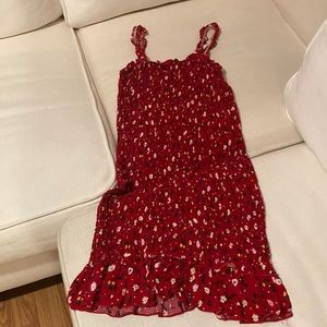 Floral Runched Mini Dress